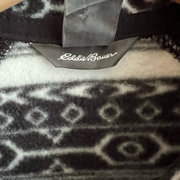EDDIE BAUER | Lightweight Aztec Print Fleece Half Zip Sz XS - Picture 8 of 8
